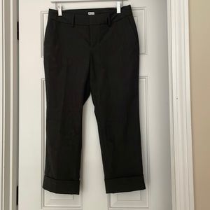 GAP Stretch Dress Charcoal Capri Pants Size 4
